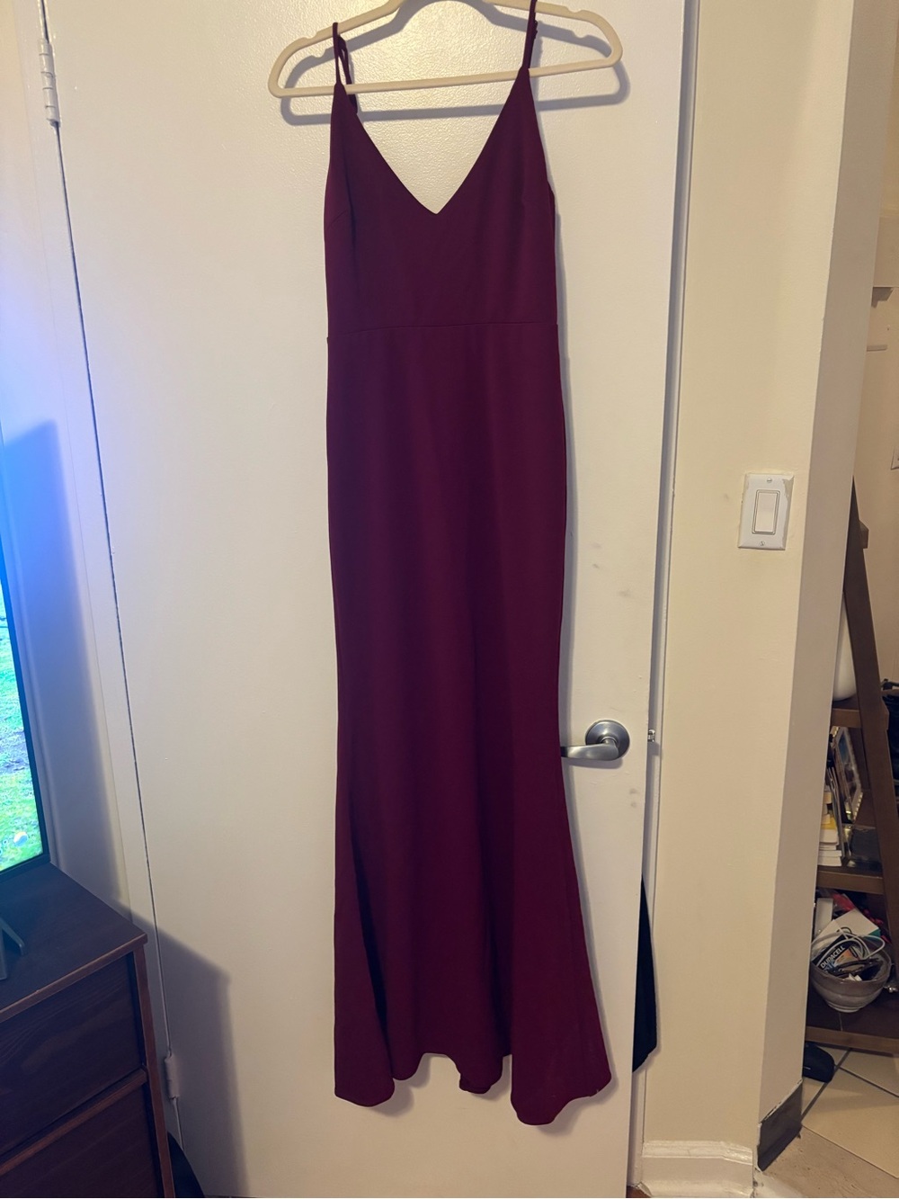 V-Neck Red / Burgundy Lulus Dress